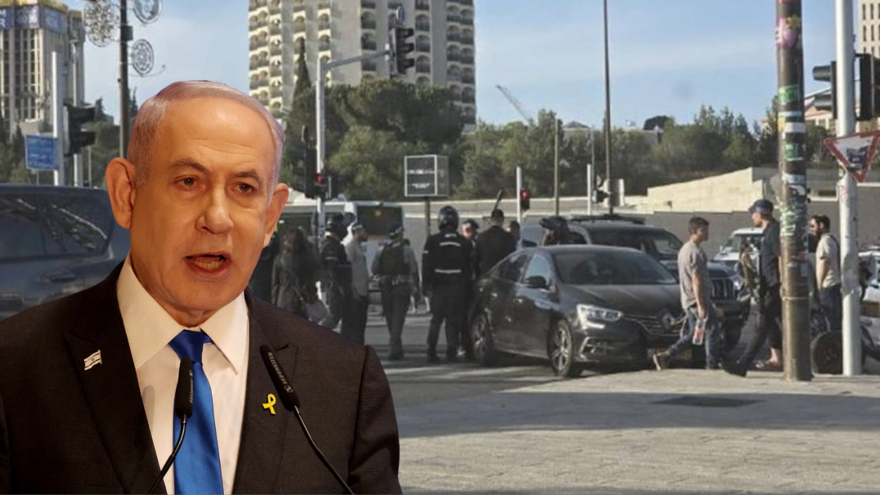 Netanyahu'nun konvoyu kaza yaptı