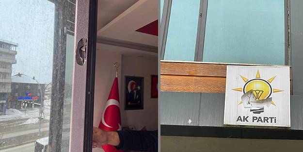 Nevruz kutlamasını provokasyona çeviren HDP'liler AK Parti binasını taşladı!