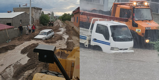 Nevşehir-Aksaray Karayolu sel nedeniyle ulaşıma kapandı