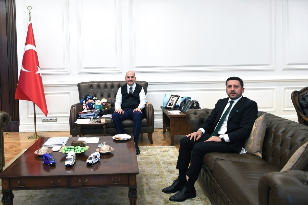 Nevşehir Belediye Başkanı Arı, İçişleri Bakanı Soylu’yu ziyaret etti 