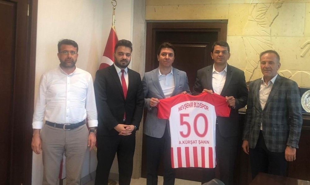 Nevşehir Belediyespor yöneticileri, Başsavcı Şahin’i ziyaret etti 