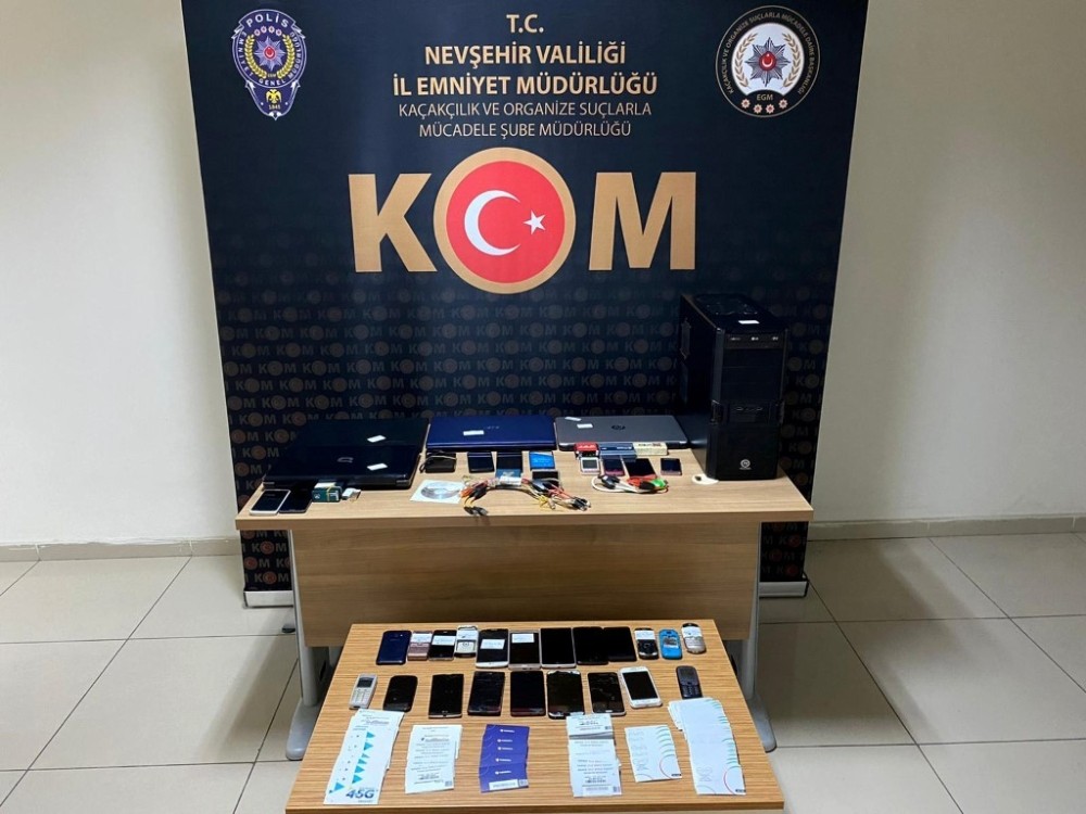 Nevşehir’de kaçak cep telefonu operasyonu düzenlendi 