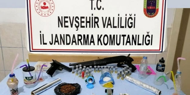 Nevşehir'de uyuşturucu baskını: 5 gözaltı