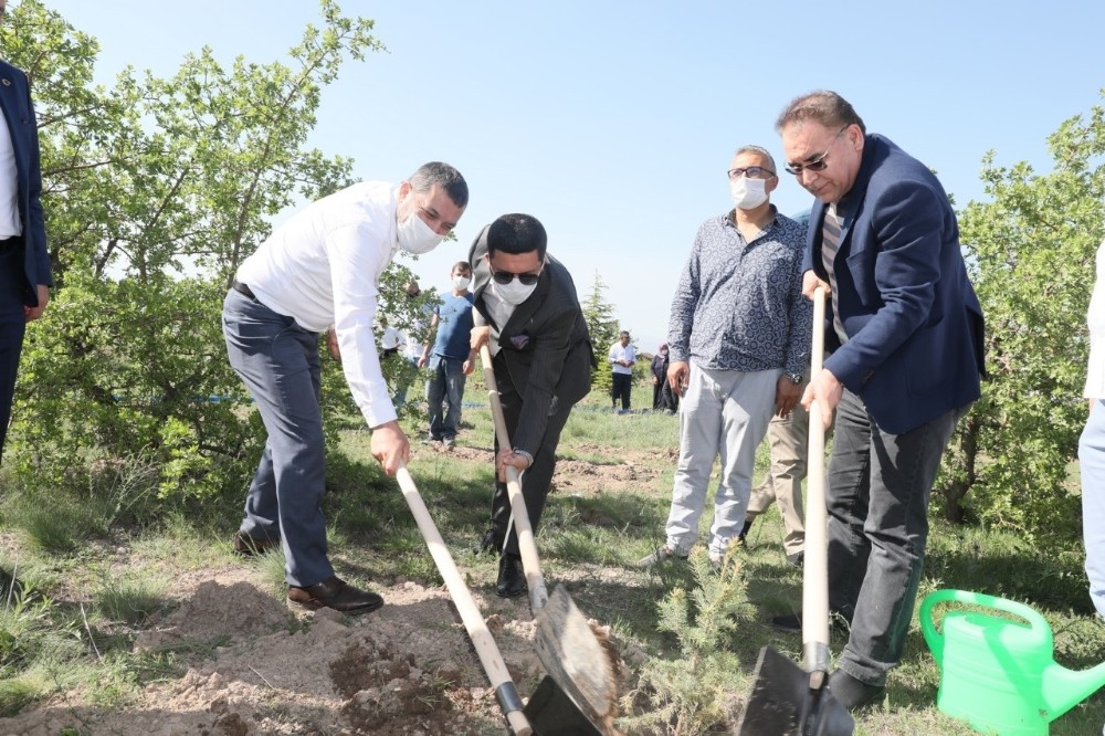 Nevşehir’de yeni doğan ve vefat edenler için 600 fidan dikildi 