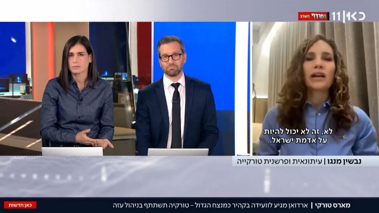 Nevşin Mengü İsrail canlı yayınına katıldı