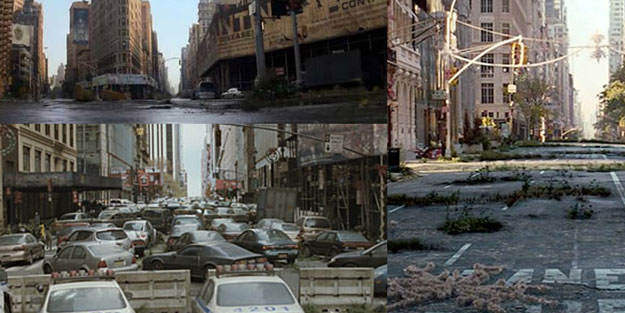 New York sokakları o korku filmini akıllara getirdi