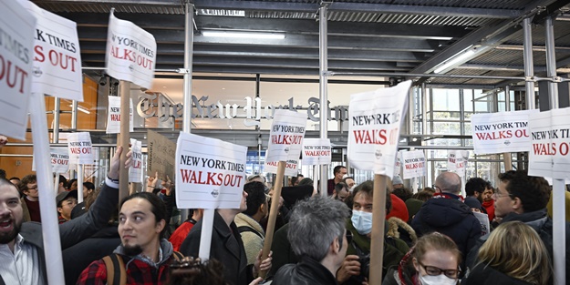 New York Times çalışanlarından grev
