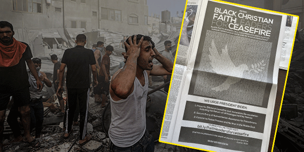 New York Times'a tam sayfa ilan verdiler! Siyahi dini liderlerden Gazze'de ateşkes çağrısı