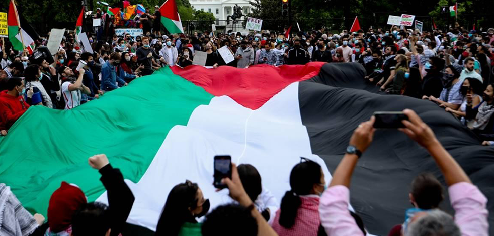 New York'ta Filistin'e destek yağdı