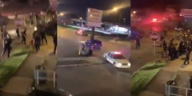 New York'ta bir gösterici araçla polis ve askerleri ezdi