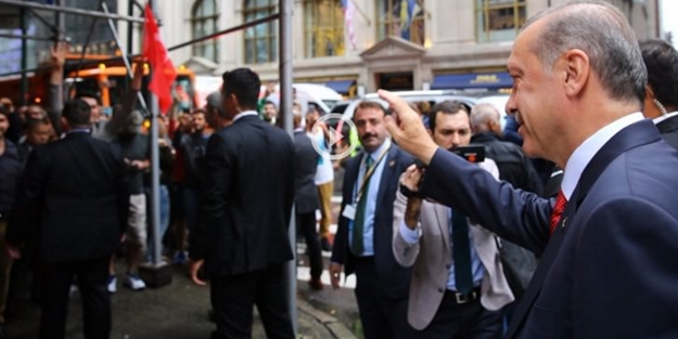 New York'ta Erdoğan'ı böyle karşıladılar
