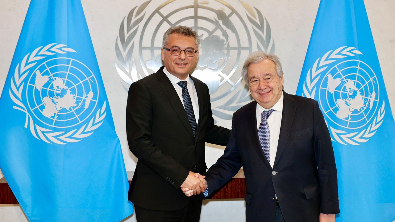 New York’ta kritik görüşme! Tufan Erhürman, BM Genel Sekreteri Guterres ile bir araya geldi