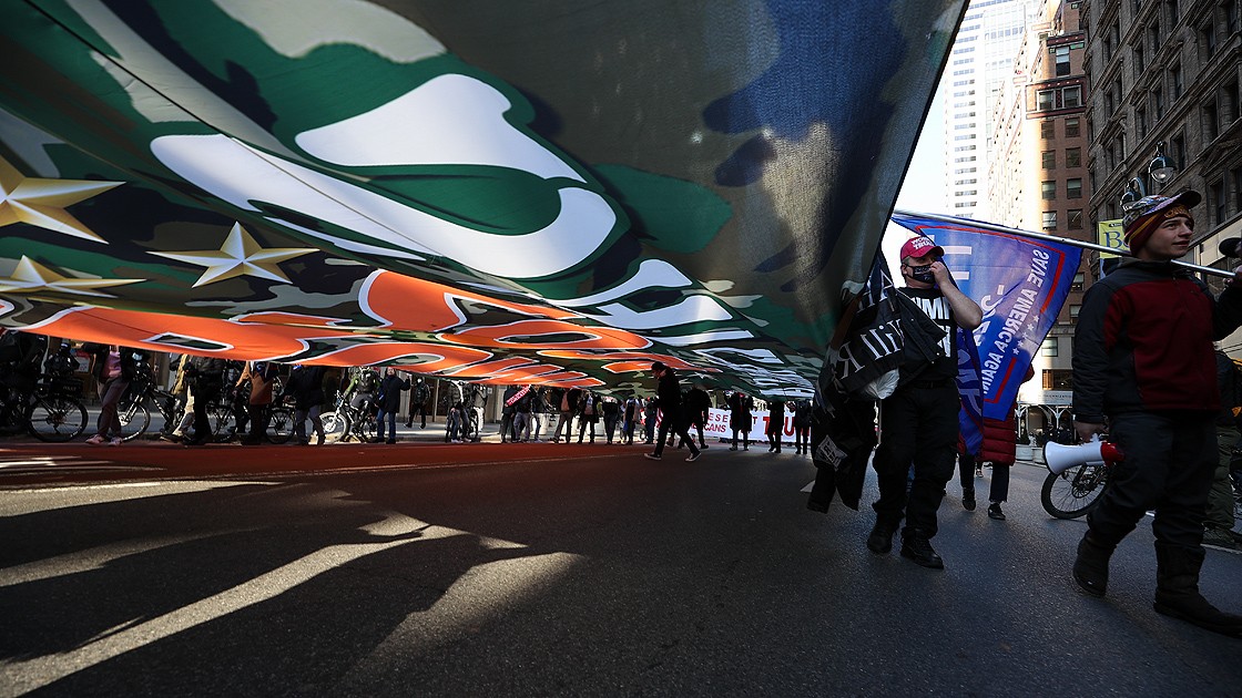 New York’ta olaylı ‘Trump’ gösterisi