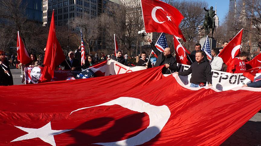 New York’ta 'Şehidine Sahip Çık' mitingi