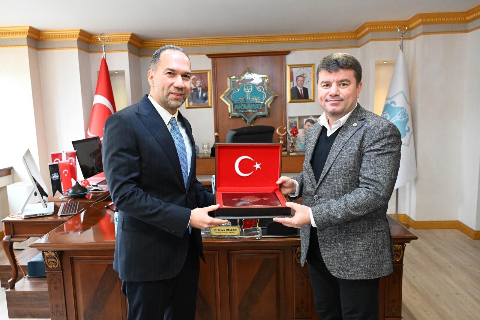 Niğde Belediye Başkanı Emrah Özdemir Aksaray'da temaslarda bulundu