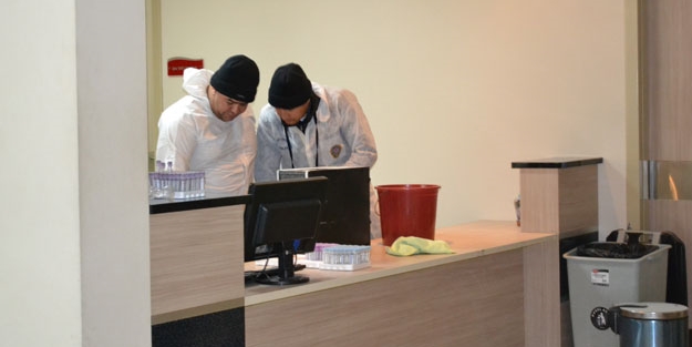 Hastane laboratuvarında yangın