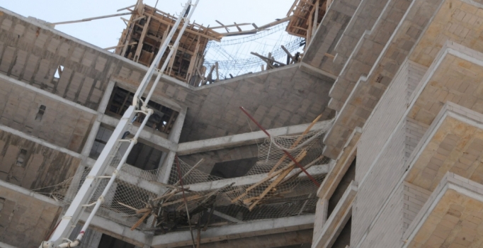 Niğde’de inşaatta kalıp çöktü: 1 işçi yaralandı