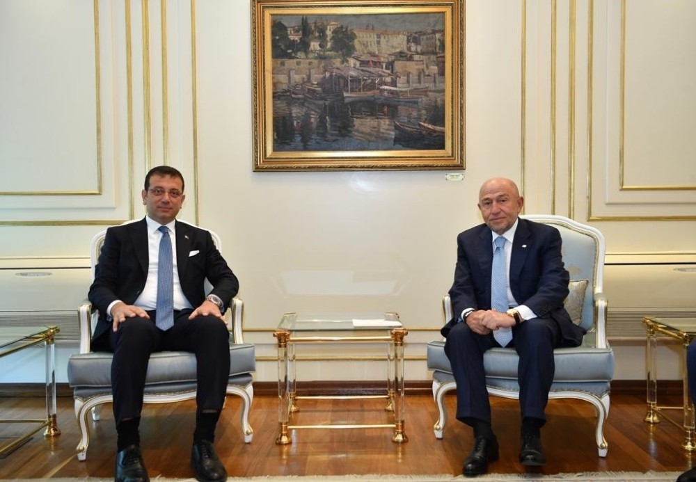 Nihat Özdemir’den İBB Başkanı İmamoğlu’na ziyaret 