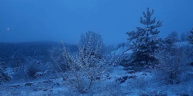 Nisan ayında kar sürprizi