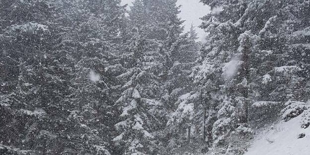 Nisan ayında lapa lapa kar yağışı!
