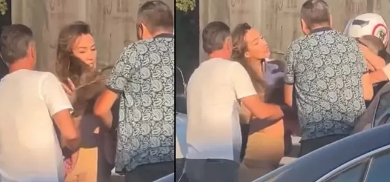 Nişantaşı’nda dehşet anları: Sopayla kadının üzerine yürüdü