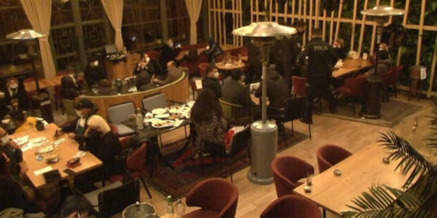 Nişantaşı’nda yasağa rağmen gece açık olan ünlü restorana polis baskını