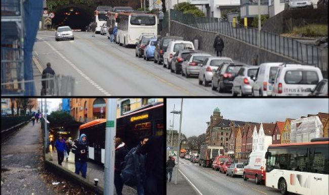 Norveç Bergen'de 60 araç birbirine girdi