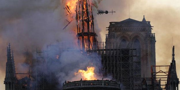 Notre-Dame için bağışlar patladı! Yerli şirketlerimiz izlemeye devam ediyor