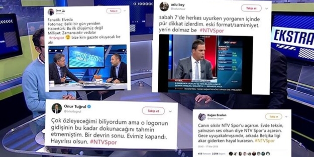 NTV Spor'un kapanması sosyal medya günde