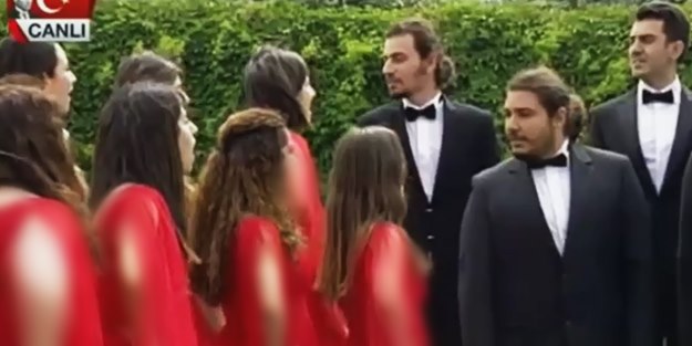 NTV'de 'entari'nin altından çapulcu çıktı