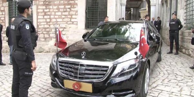 Kurtulmuş, Erdoğan'ın makam aracıyla ayrıldı