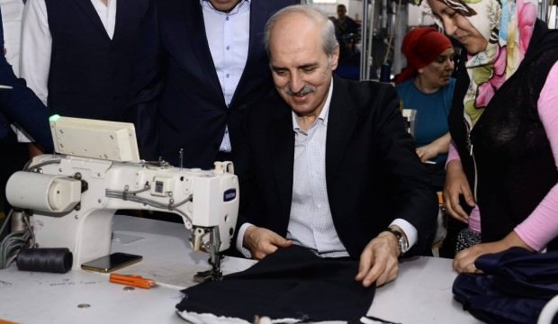 Numan Kurtulmuş ütü ve dikiş yaptı