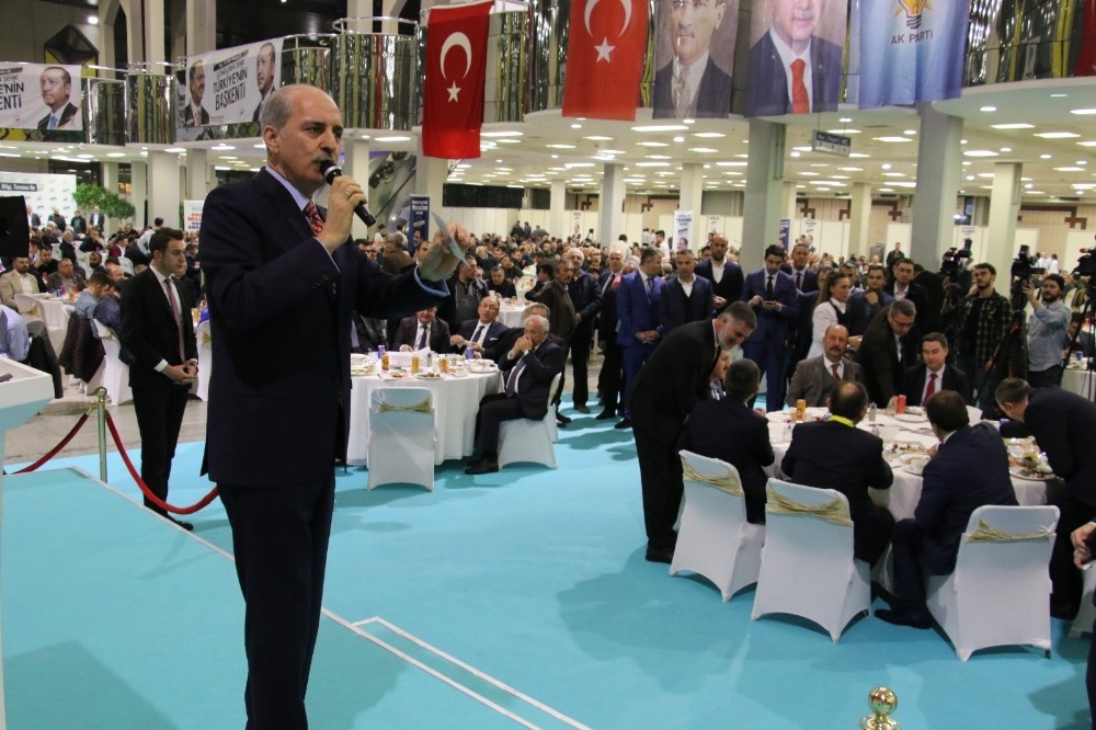 Kurtulmuş ve Özhaseki esnaflarla buluştu