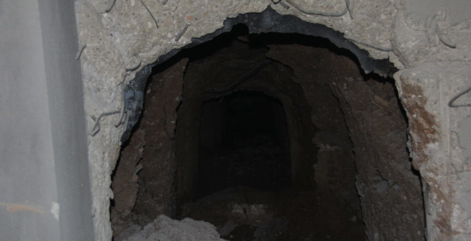 Nusaybin'de PKK'lıların tünelleri bulundu