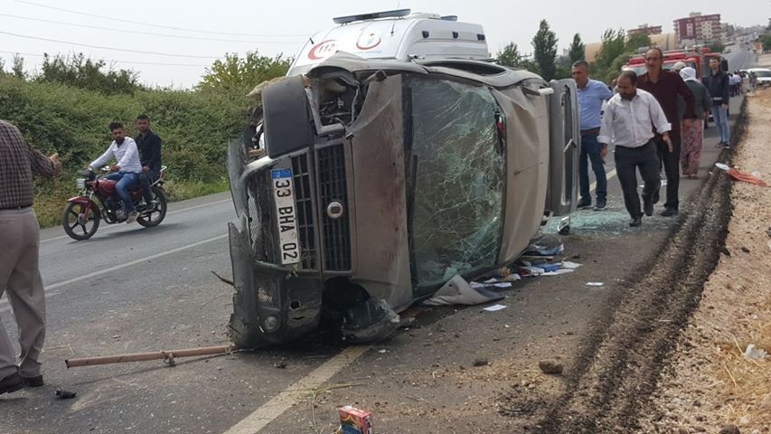 Nusaybin’de trafik kazası: 2’si çocuk 6 yaralı 