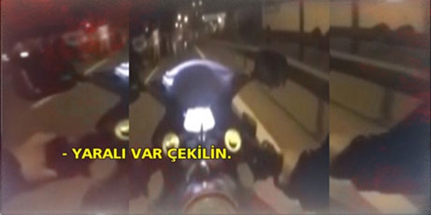 O gece motosikletiyle yaralıyı işte böyle taşıdı...