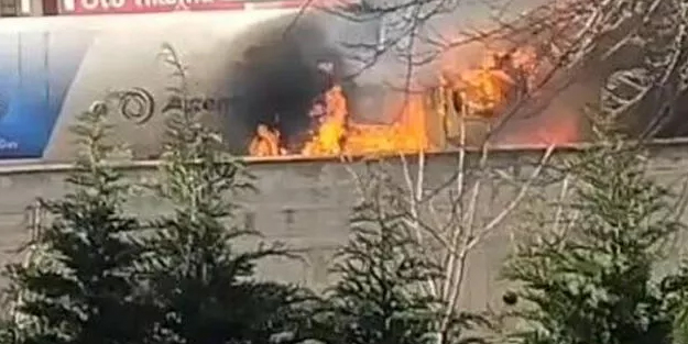 O ilçemizde akaryakıt istasyonunda tankerde korkutan yangın! Son dakika: Akaryakıta doğru büyük tehlike