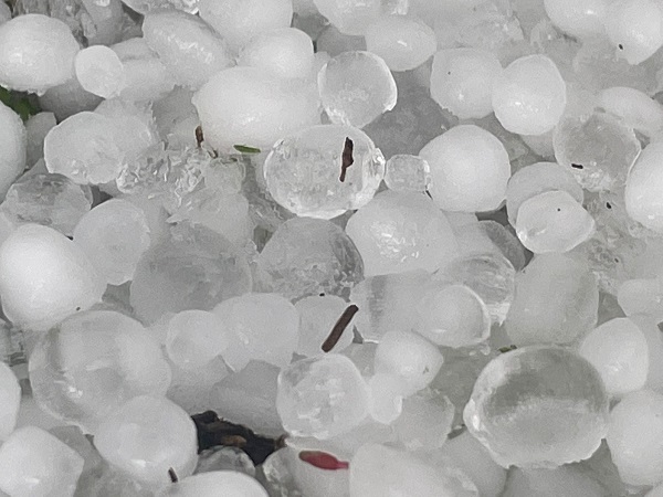 O ilimizde fındık büyüklüğünde dolu yağdı