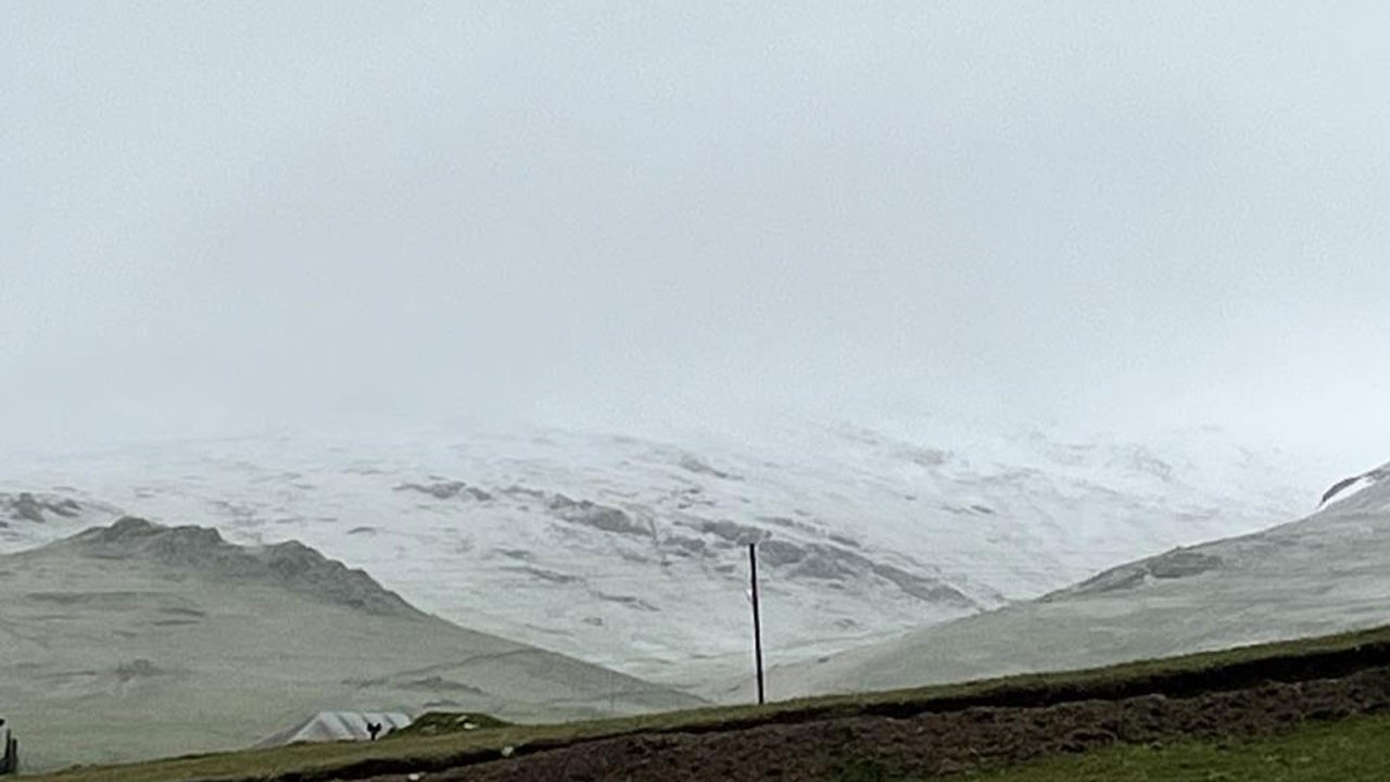 O ilimizde Haziran ayında kar yağdı