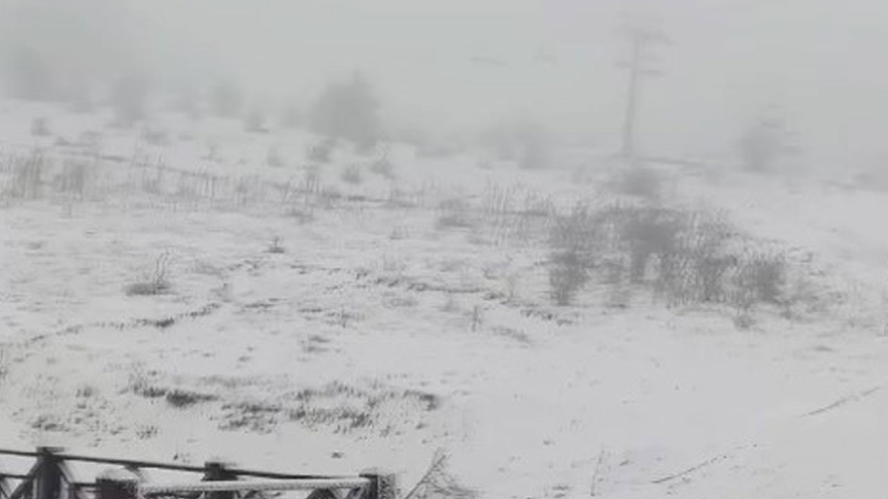 O ilimize kış geri döndü! Lapa lapa kar yağdı