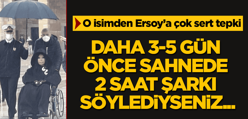 O isimden Bülent Ersoy'a çok sert tepki