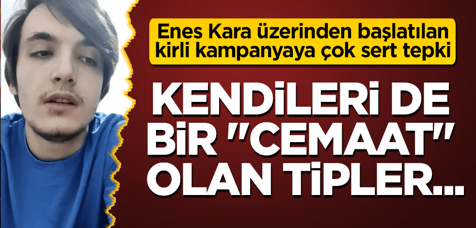 O isimden sert tepki: Kendileri de bir cemaat olan tipler...