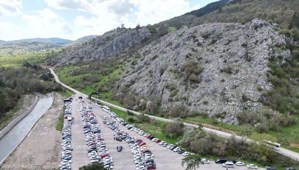 O kanyonlar ziyaretçi akınına uğradı