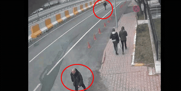 O kayıt ortaya çıktı! 50 şer metre arayla geçtiler…