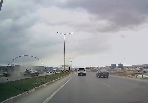 O kazada 3 kişi yaralanmıştı! Görüntüler ortaya çıktı