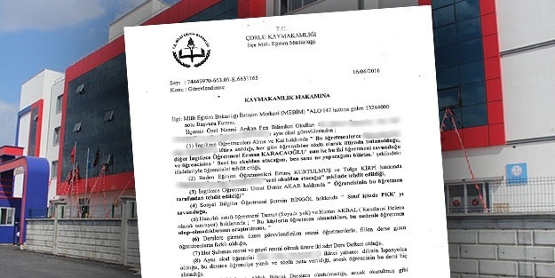 O lisede din dersi yok PKK propagandası var