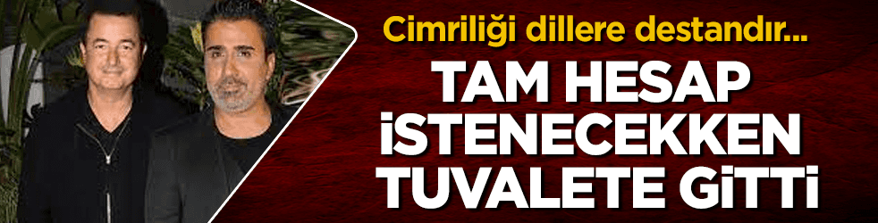 O şarkıcı, tam hesap istenecekken hep tuvalete gidiyormuş