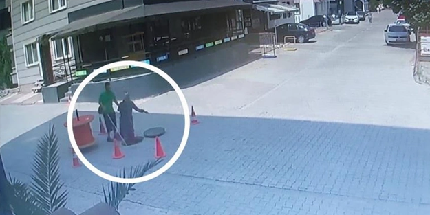 O şehirde feci olay! Görme engelli çift, kapağı açık rögara düştü!