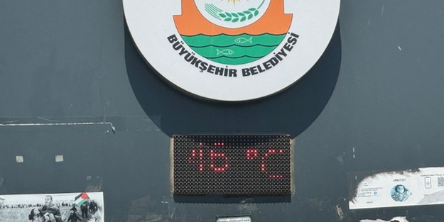 O şehirde termometreler 46 dereceyi gördü!