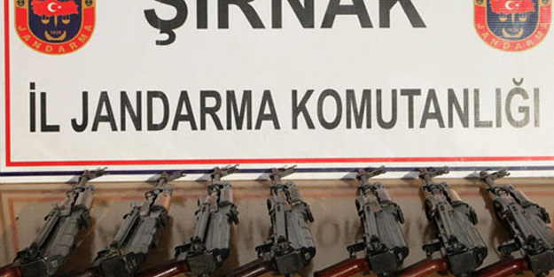 O silahlar Şırnak'ta ele geçirildi